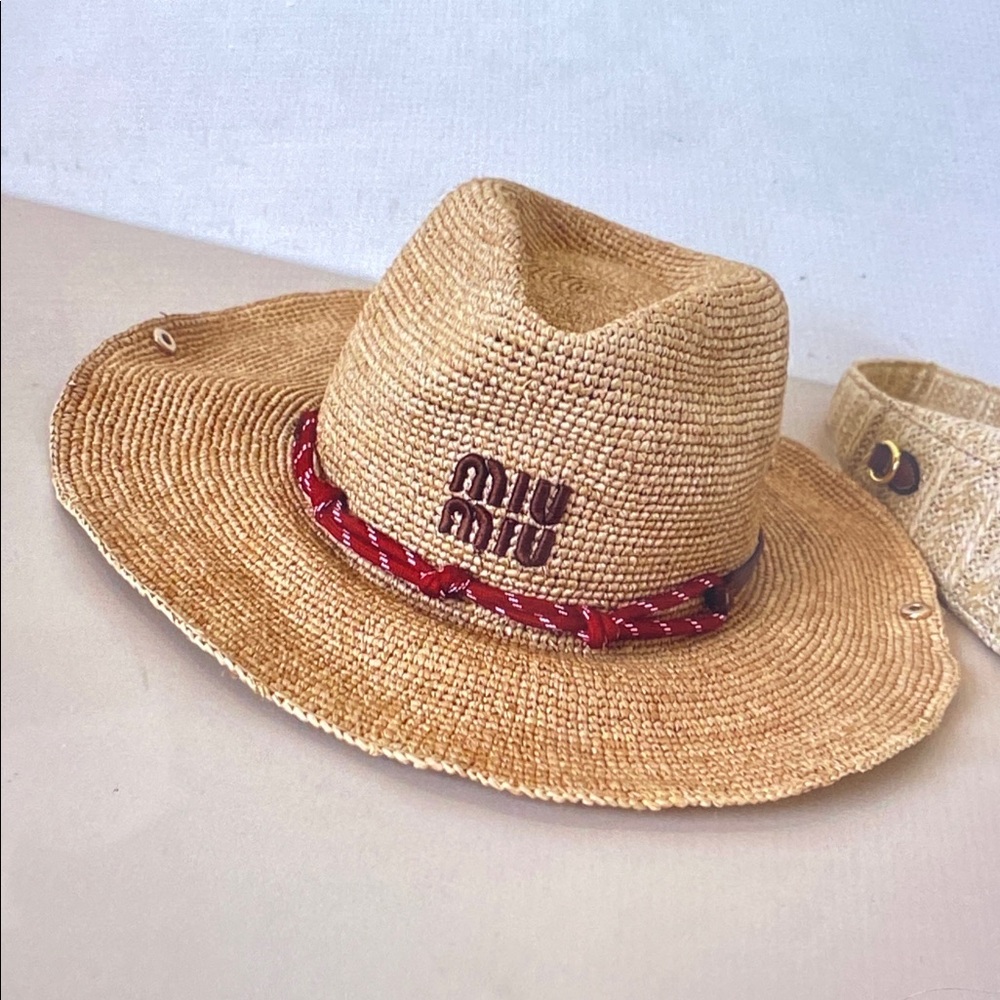 Classic Miu Miu Sun Straw Hat